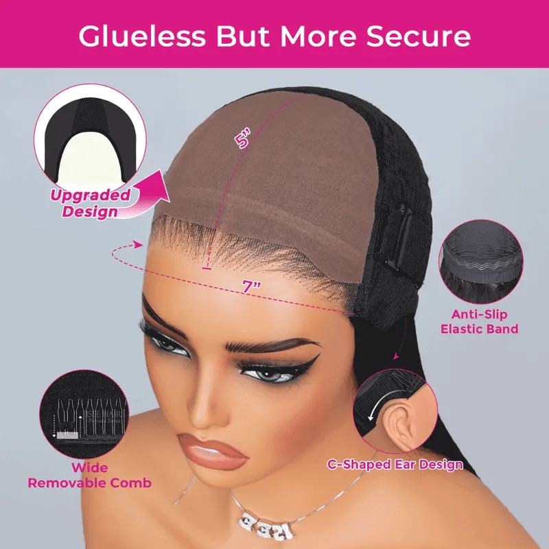 Minuit — Glueless 7×5 Straight Lace Front Wig