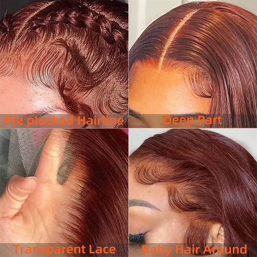 Cannelle — Ginger Bouncy Wave 13×4 Lace Front Wig, 22"