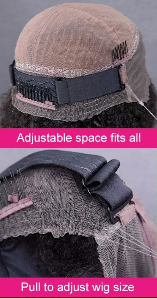 Minuit — Perruque lace front 7×5 lisse, sans colle
